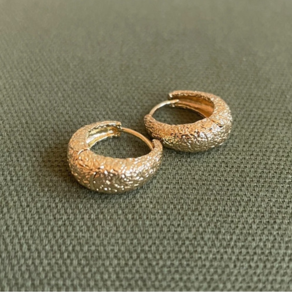 PAVOI Golden Hoop Earrings